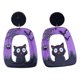 thumbnail image 5 of Spirit Pumpkin Skull Cat Pendant Earring Fashion Dangle Earrings Party Jewelry------Product code 77870, 5 of 5