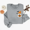 thumbnail image 3 of Sweatshirts for Women Halloween Crew Neck Casual Print Fashion Long Sleeve Hooded Sweatshirt Pullover Tops, 3 of 3