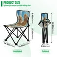 thumbnail image 3 of YAZAOO Camping Chairs Modern Beach Buddies Splashing Fun Pattern Folding chair, 3 of 8