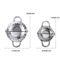 thumbnail image 4 of Molde de Acero Inoxidable 304 para Hacer Empanadas y Dumplings en Casa, Herramienta de Cocina Práctica y Fácil de Limpiar, Diseño de Doble Función para Cortar y Presionar Masa., 4 of 7
