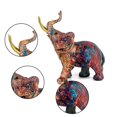thumbnail image 3 of Elephant Decor Creativity Graffiti Elephant Figurines,Home Decor Art Elephant Statue, 3 of 5