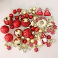 thumbnail image 4 of 60pcs Flocked Plastic Christmas Ball Ornaments Set, Metallic Plated Christmas Tree Decorations with Hanging Ropes, Assorted Sizes Holiday Party Decoration Supplies for Home & Party, 4 of 6