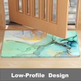 thumbnail image 4 of Front Door Mat, 30"x17" Marble Style Indoor Outdoor Welcome Mat, Heavy Duty Low Profile Anti-Slip Entryway Rug for Home Entrance, Floor, Patio Entry & Mud Room, Decor Doormat Green Marble, 4 of 6