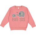 thumbnail image 2 of Inktastic Big Sis Elephant Toddler Sweatshirt, 2 of 4