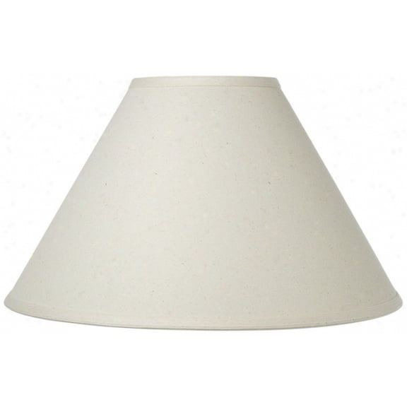 Beige Linen 12 Inch Round Flare Chimney Style Oil Lampshade Replacement