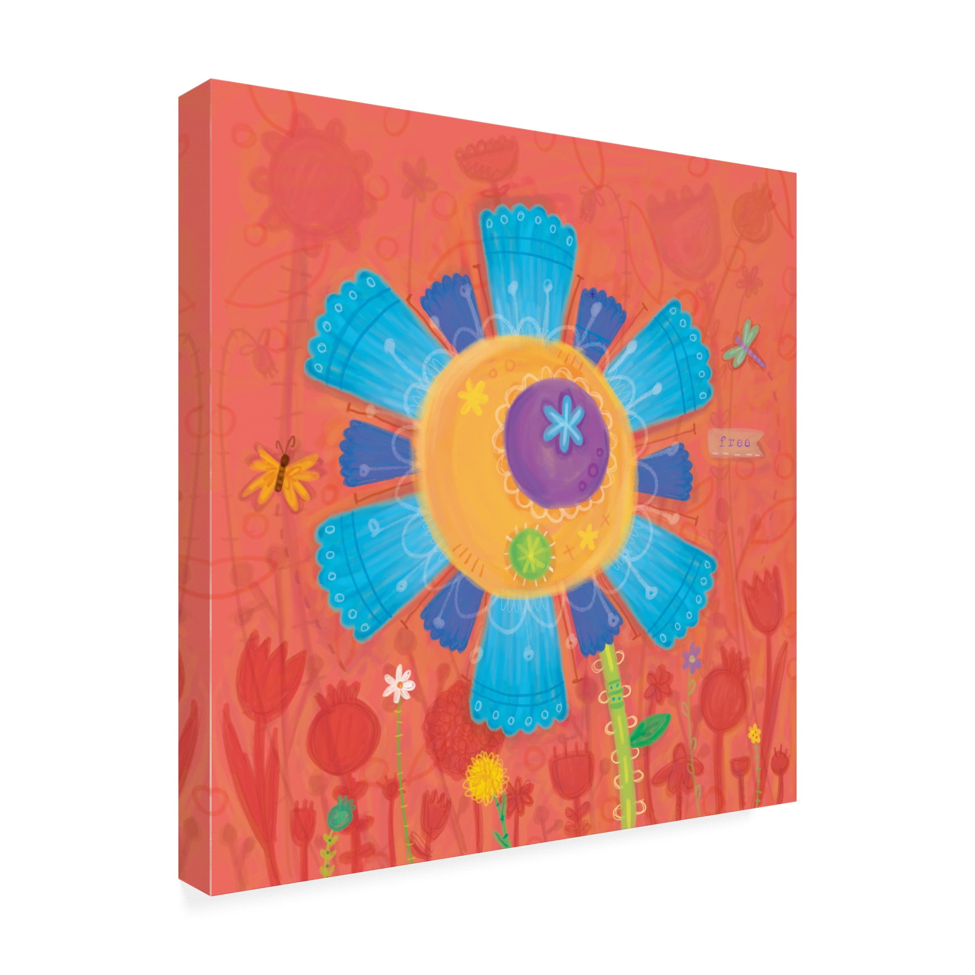 Trademark Fine Art 'Painted Flower 1' Canvas Art by Holli Conger