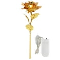 thumbnail image 2 of Regalo de rosa iluminada, rosa de papel de aluminio dorado, rosa de papel de aluminio dorado para San Valentín, regalo de rosa de calidad inigualable, 2 of 14