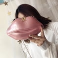 thumbnail image 2 of Bolso Labios Mujeres PVC Cadena Mensajero Hombro Fiesta Embrague (Rosa), 2 of 6