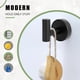thumbnail image 4 of Paquete de 2 ganchos para toallas, gancho de acero inoxidable para ropa, bata, gancho de pared moderno para baño, cocina, garaje, hotel, montaje en pared, 4 of 5