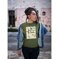 thumbnail image 2 of Botanical Notes And Drawings T-Shirt Women -A. Descubes Designs, Female 5X-Large, 2 of 4
