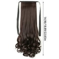 thumbnail image 3 of Hair Extensions Ponytail Ponytail Extension Wavy Hair Synthetic Clip In Ponytail Wig Daily Hair Pieces, 3 of 7