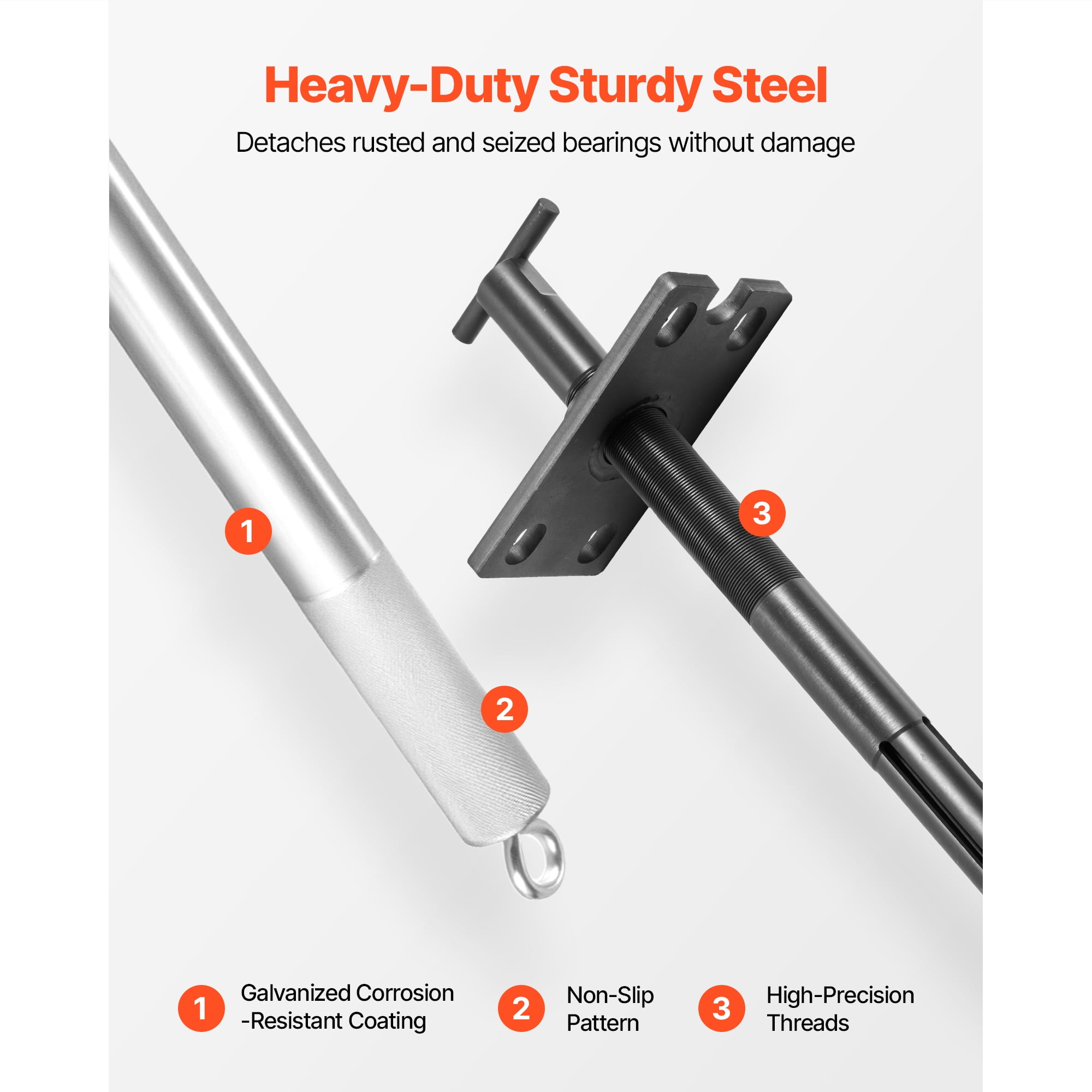 KFFKFF Marine Engine Alignment Tool & Gimbal Bearing Puller Set, Compatible with Mercruisers, OMC, Volvo Cobra Bell Housings, Includes Tools for Alignment, Bearing Removal, and Seal Installation