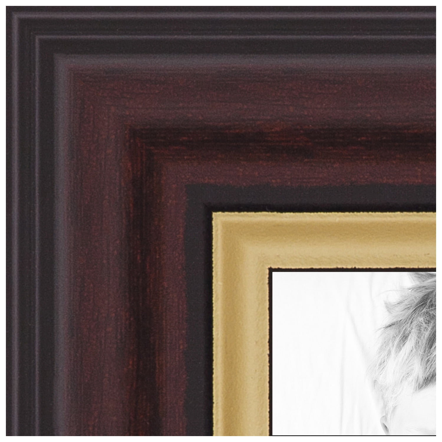 ArtToFrames 11x14 Inch Mahogany Picture Frame, This Brown MDF Poster Frame is Great for Your Art
