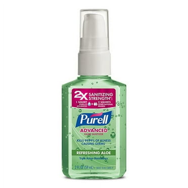 Purell Instant Hand Sanitizer With Aloe, 2 Oz, 6 Pack