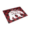 thumbnail image 2 of ruzhgo Valentine's Day Doormat Scene Layout Welcome Doormats Living Room Kitchen Printing Pattern Festival Themed Cushion Floor Rugs Bear pattern 18x30in=45x75cm Bear pattern 18x30in=45x75cm, 2 of 6