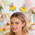 thumbnail image 6 of Easter Bunnies Ears Headband with Colorful Egg and Streamer Decorations, Cute Rabbit Hair Accessory for Spring Party Favors and Festive Celebrations, 6 of 6