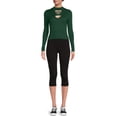 thumbnail image 2 of RealSize Women's Stretch Jersey Capri Leggings, XS-XXXL, 2 of 6