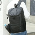 thumbnail image 3 of 1 mochila plegable ligera de 20 l, pequeña mochila de senderismo plegable para viajes, camping, vacaciones al aire libre, color negro, 3 of 8