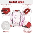 thumbnail image 3 of 2 Piezas Bolsa Transparente de PVC con Cordón Mochila Impermeable con Cordón Bolsa de Almuerzo Transparente Pequeña Mochila Transparente para Estadios Eventos Deportivos, 3 of 5