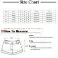 thumbnail image 3 of Jean Shorts for Women Vintage Raw Curved Hem Short Denim Shorts Elastic Waist Casual Summer Shorts with Pocket, 3 of 5