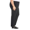 thumbnail image 5 of Hilary Radley Women's Ponte Pull-On Mid Rise Slim Leg Pants (Black/XX-Large), 5 of 6
