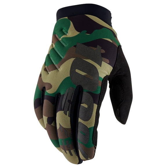 100% Brisker Gloves (XX-Large, Camo/Black)