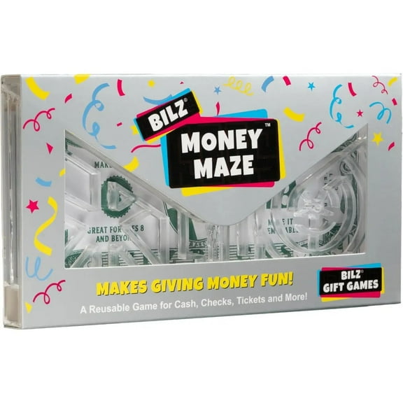 BILZ Money Puzzle E-Lope - Brain Teasing Maze for Cash or Tickets - Fun Way to Give Gifts - Reusable Puzzle for Kids, Adults and All Ages