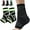 Green TWO PACK, variant on Recover X Ankle Sleeve - AsoIeo Ankle Brace Foot & Heel Wrap for Kids Youth, Suitable for Outdoor Activities (Black - TWO PACK, Medium (AGE 11-13))