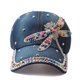 thumbnail image 1 of Gorra de béisbol Trucker con diseño de libélula con strass, 1 of 4