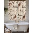 thumbnail image 4 of Brown Farmhouse Living Room Curtains 2 Panel, Retro Country Stars Rustic Branches Berry Cafe Window Treatment, Extra Long Farmhouse Bedroom Bathroom Kitchen Curtains Drapes 104"x72", 4 of 6
