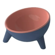 Raised Tilted Container Pet Cat Dog Feeding Dispenser Elevated Bowl Feeding Bowl Water Dish ROSE RED