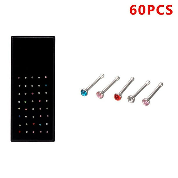 60pcs Stainless Steel Adults Nose Studs stud Adults nose stud