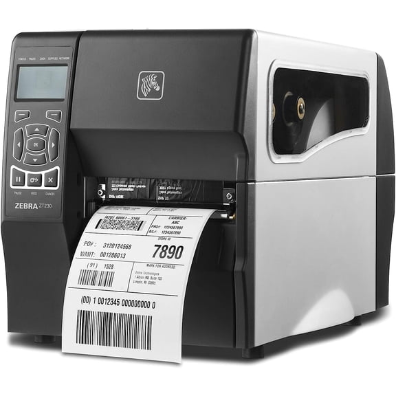 Restored Zebra ZT230 Industrial Thermal Transfer Label Printer 300 DPI, 4 Print Width, USB/Serial/Ethernet Connectivity (Refurbished)