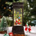 thumbnail image 1 of Caja de música de árbol de Navidad, carrusel de Santa Claus, bola de cristal, caja de octava, nieve flotante, regalo de cumpleaños, decoración de Navidad, 1 of 4