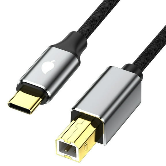 Type C Printer Cord USB C to USB B Cable Fast Speed for Printers Scanners and Sound Equipment