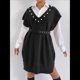 thumbnail image 5 of Vestido Tipo Suéter con Cuello en V y Cuentas para Mujer, Holgado, Tipo Chaleco, de Punto. Negro Talla Única, 5 of 8