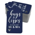 thumbnail image 1 of Inkdotpot Hugs And Kisses From The New Wedding Bottle Tag Real Silver Foil Favor Hang Tags Pack Of 50, 1 of 6