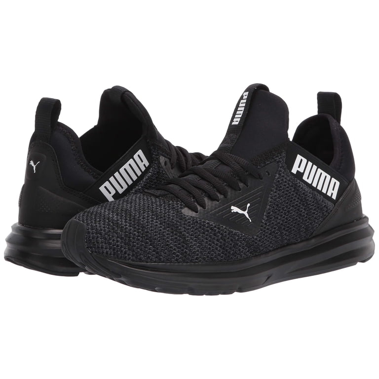 PUMA mens Enzo Beta Woven Running Shoe, Puma Black-asphalt  display picture 1