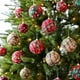 thumbnail image 4 of Adorno para colgar: esferas decorativas de 8 cm recubiertas de tela para fiestas navideñas en casa, 4 of 7