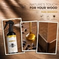 thumbnail image 2 of Beeswax Wood Polish, Bees Wax Furniture Polish and Cleaner Spray, Natural Essential Oil Wax Restorer for Wood Floors Furniture 120ML（2PCS）, 2 of 7
