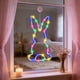 thumbnail image 4 of Guirnalda de luces de conejito de Pascua | Luces con ventosa para ventana para decoración navideña | Luces multicolores con forma de conejito para Pascua, Halloween y Navidad | Decoración de, 4 of 6