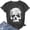 Dark Gray, variant on Casual T Shirts for Women Skull Print Fashion Short Sleeve Crew Neck Loose Fit Women Tops