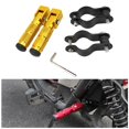 thumbnail image 4 of DYNWAVECA Universal Foot Pegs Folded Non-Skid Footpeg Rear Pedals for Motorbikes Dirt Bikes Cycling Foot Pegs Rests Pedals with Brackets Spanner - Gold, 4 of 10