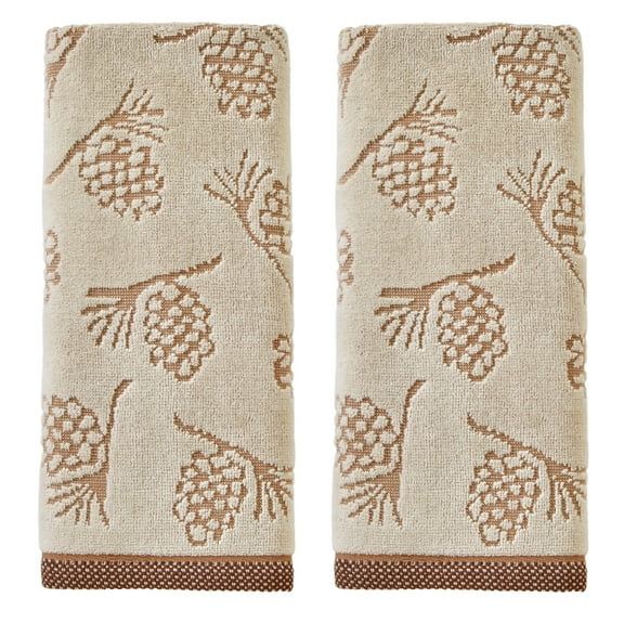 SKL HOME PINECONE JACQUARD 2 PC HAND TOWEL