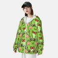 thumbnail image 5 of Fotbe Cute Green Frog Men's Women's UPF 50+ Sun Protection Jacket Hooded Cooling Shirt with Pockets Hiking Outdoor Performance-Small, 5 of 9