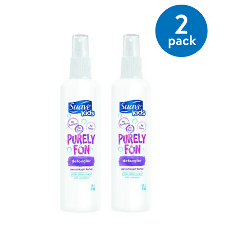 2 Pack Suave Kids Detangler Spray Purely Fun 10 Oz Walmart Com