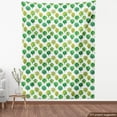 thumbnail image 4 of Watercolor Fabric by the Yard Upholstery, Continuous Trees in Paint Blobs, Decorative Fabric for DIY and Home Accents, White Fern Green by Ambesonne, 4 of 5