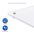 thumbnail image 4 of 21x28 Dry Erase Board for Wall - with .25 White Acrylic and Satin Stand Off Finish - Perfect Whiteboard for Office, Home, Classroom - Durable and Stylish .25 White Acrylic Dry Erase Board, 4 of 8
