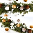 thumbnail image 4 of PakyozjGold Velvet Christmas Tree Ornaments - 15pcs Shatterproof Christmas Balls for Xmas Trees Decorations - Multicolor Brown Gold Beige, 80mm 3.15inch, 4 of 7