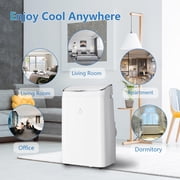 14,000BTU Portable Air Conditioners Cools up to 750 Sq.ft, Portable AC Built-in Cool, Dehumidifier, Fan, Sleep Modes with Digital Display, Room Air Conditioner with Remote Control